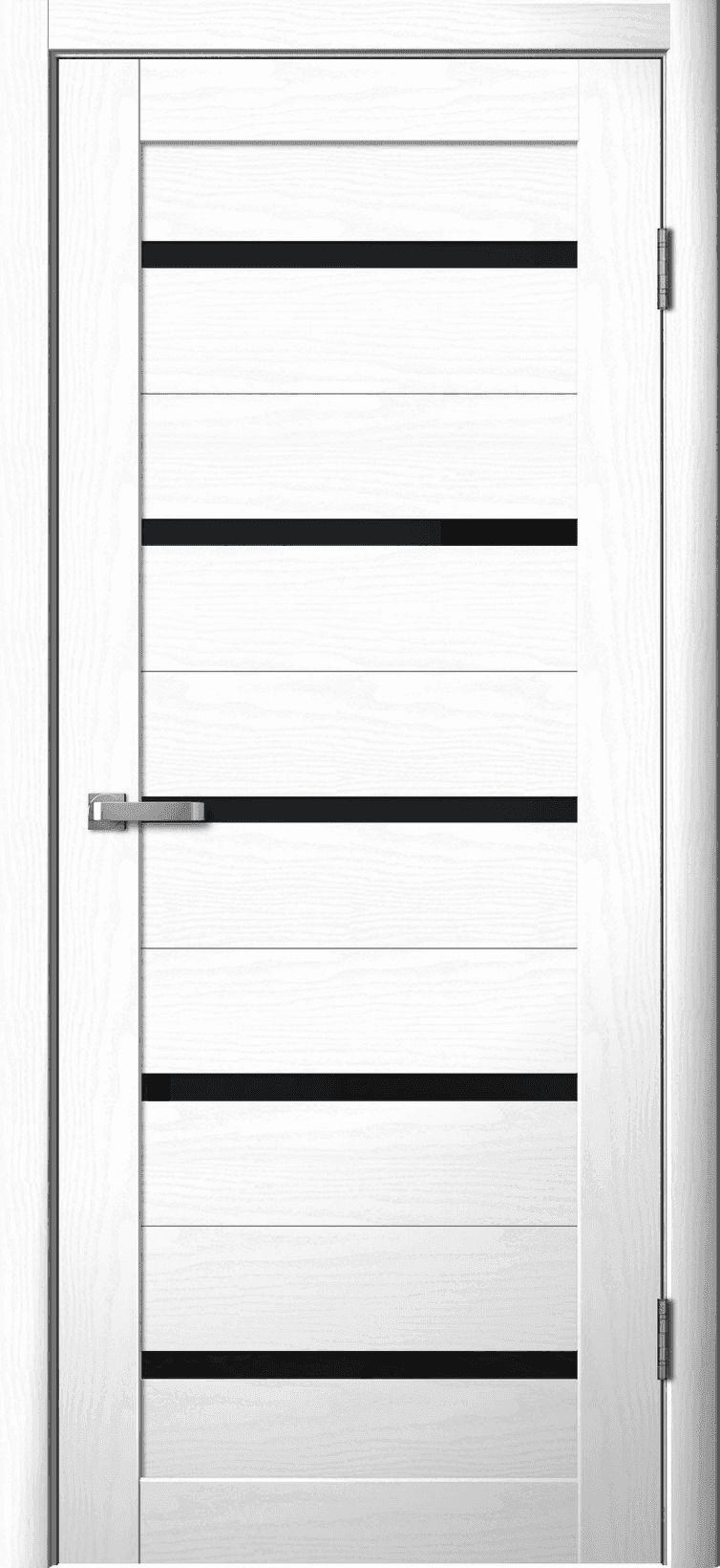 Дверь La Stella 206 ясень снежный / чёрный