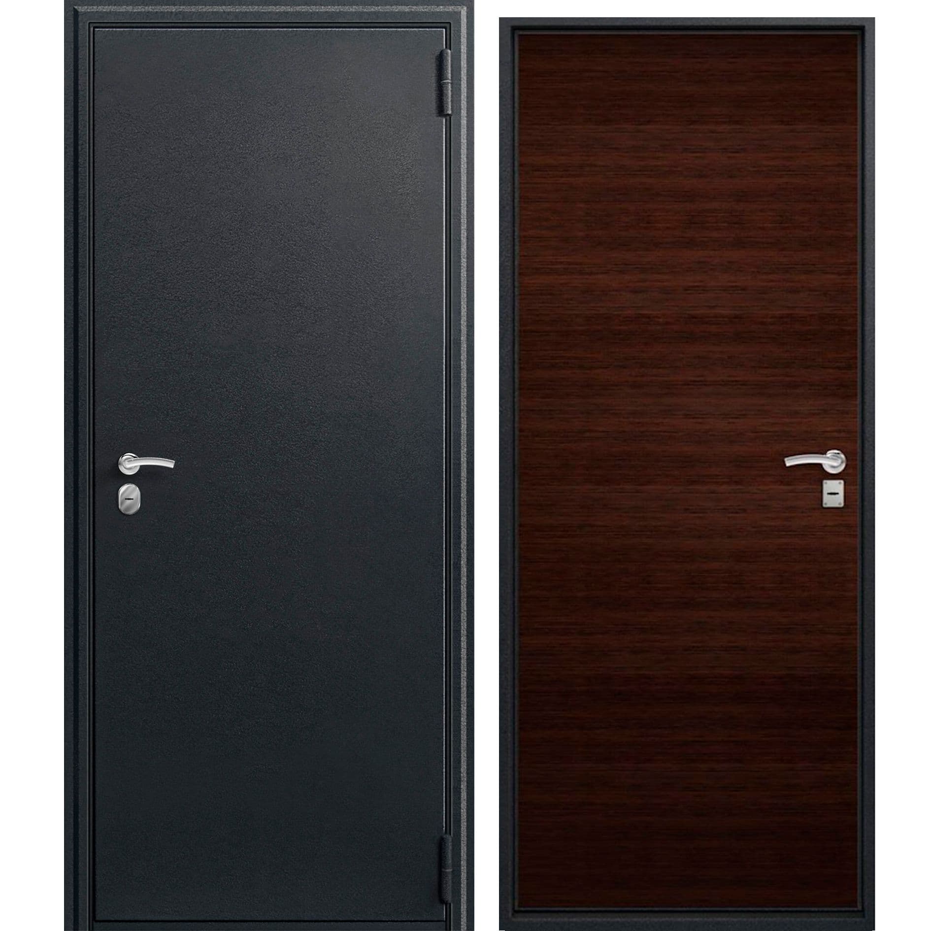 Дверь O-10 пп чёрный сатин / венге