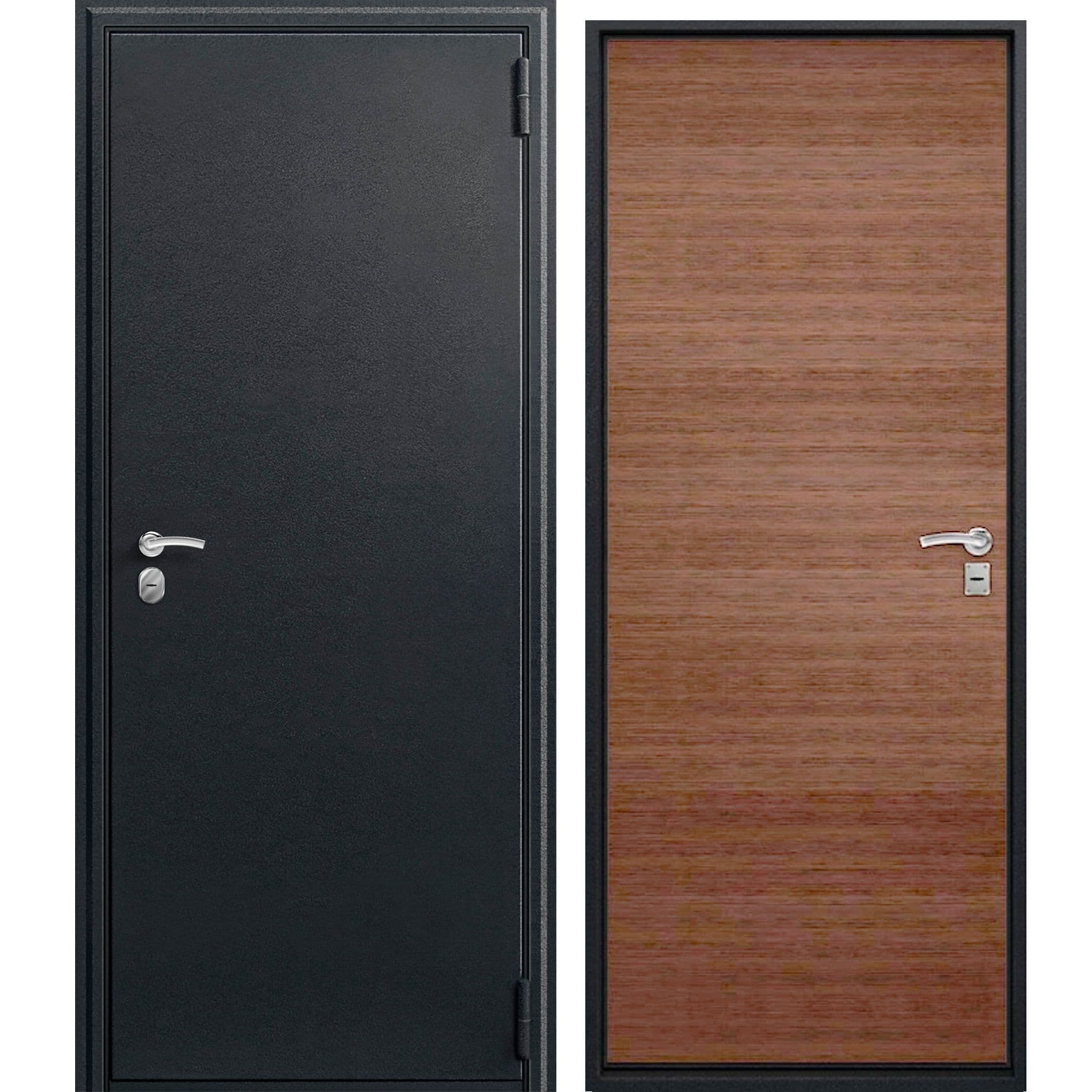Дверь O-10 пп чёрный сатин / дуб табак