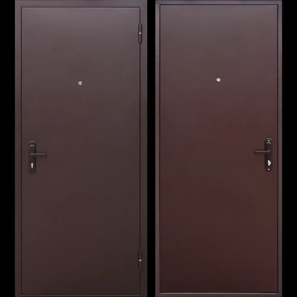 Дверь Стройгост 5 внутреннее открывание антик медь / антик медь