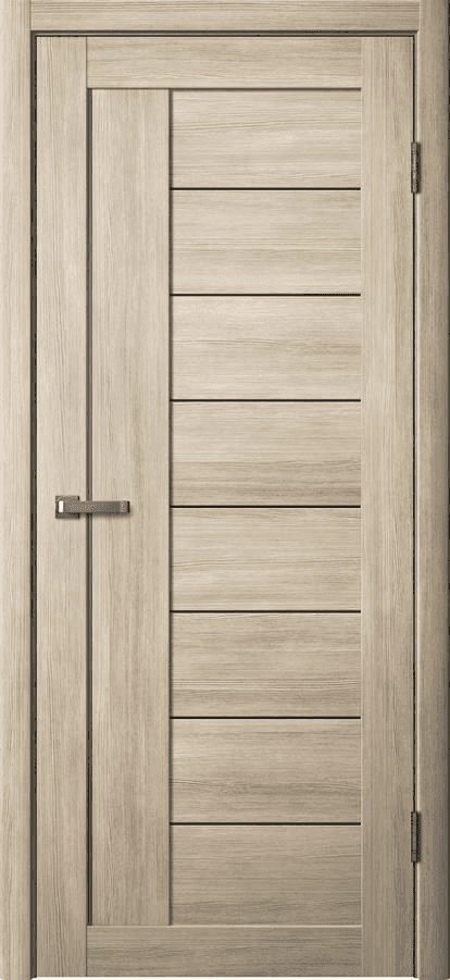 Дверь La Stella 201 ясень латте / чёрный