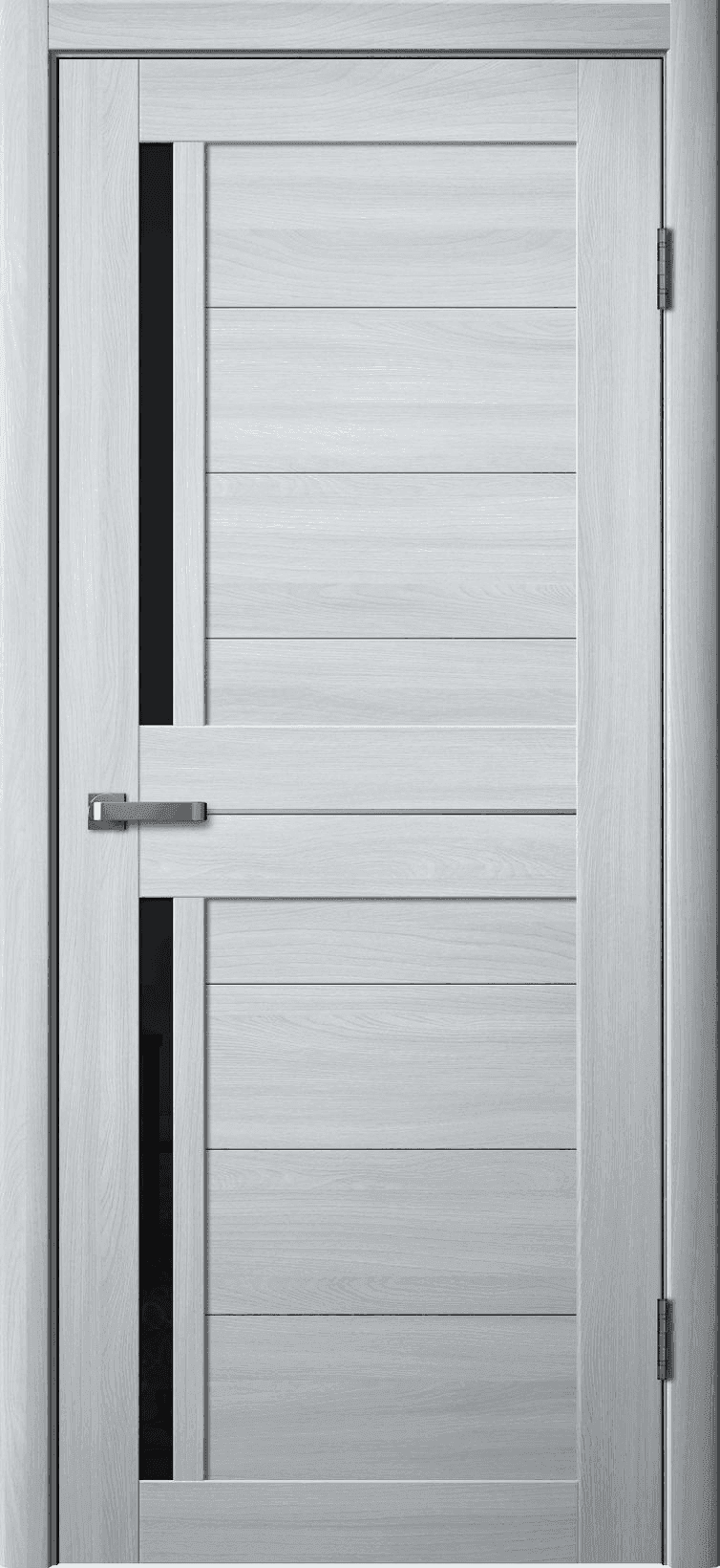 Дверь La Stella 202 ясень пепельный / чёрный