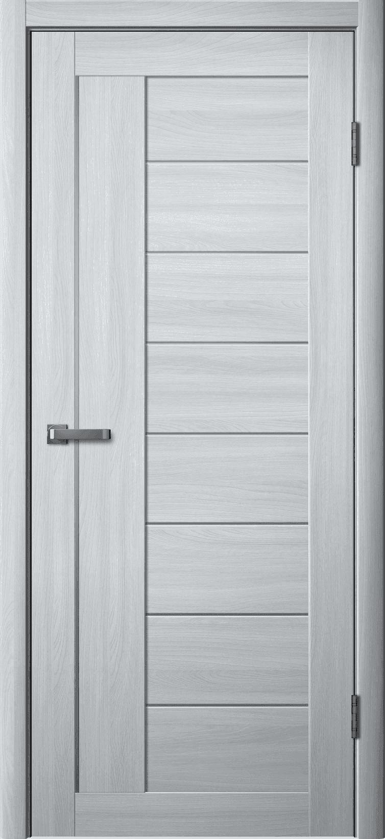 Входная дверь La Stella 201 ясень пепельный / матовое стекло