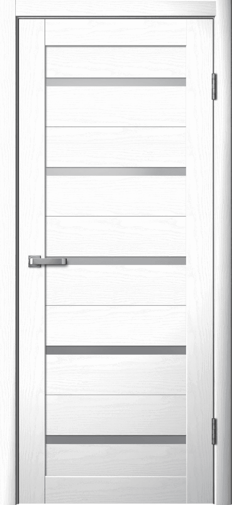 Входная дверь La Stella 206 ясень снежный / матовое стекло