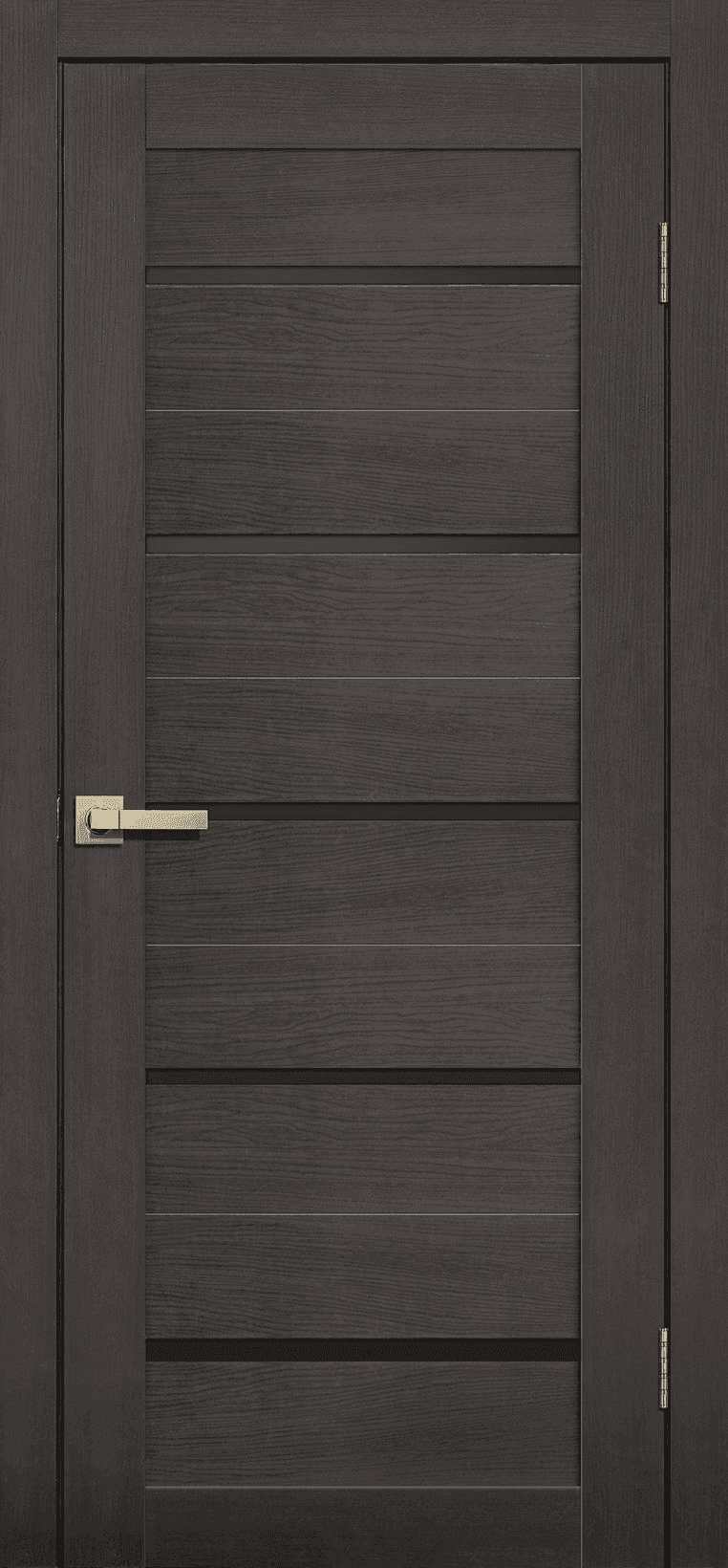 Дверь Lite Doors L26 венге 3D / чёрный лакобель