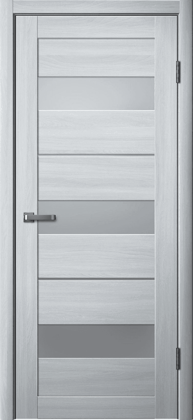 Входная дверь La Stella 200 ясень пепельный / матовое стекло