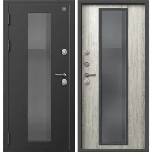 Дверь Т-1000  пепельный муар / дуб полярный