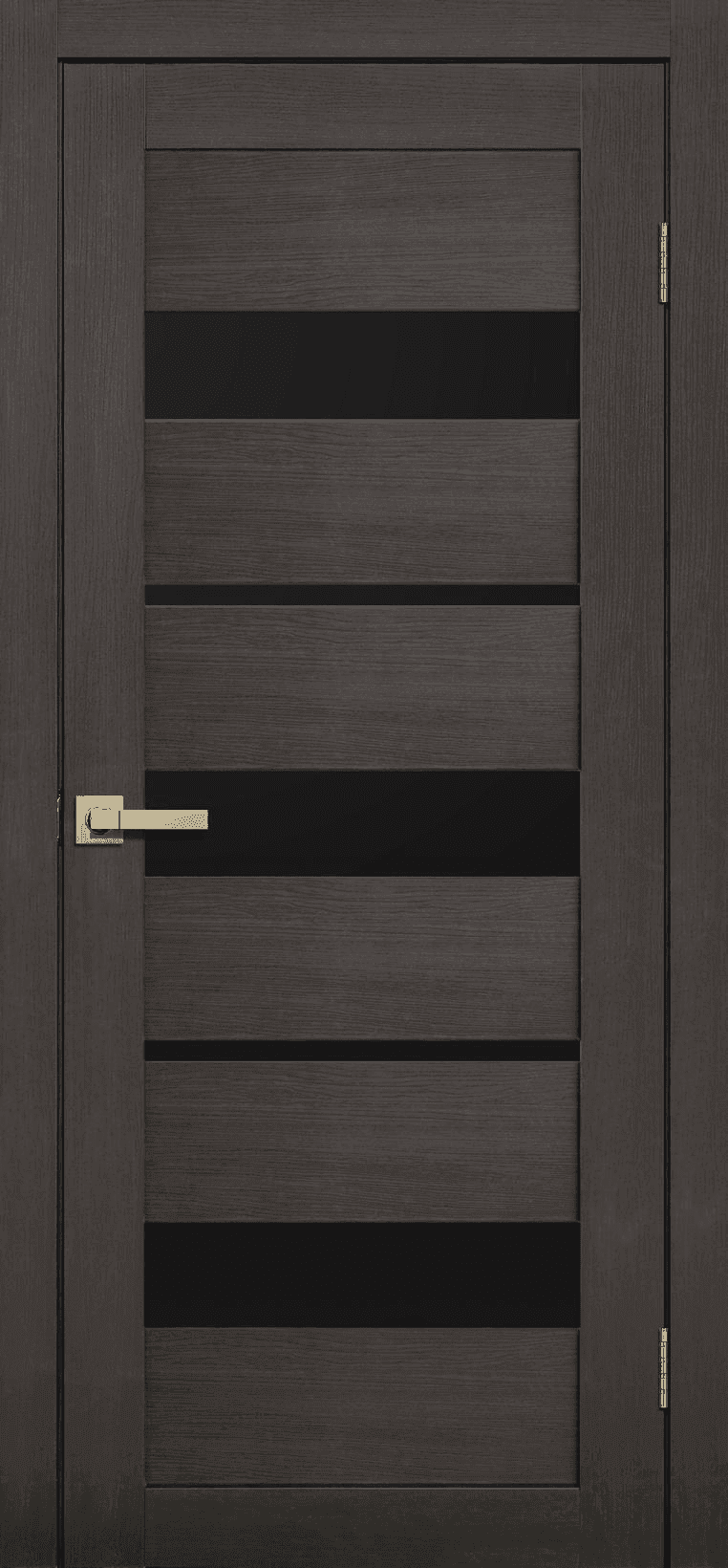 Дверь Lite Doors L20 венге 3D / чёрный лакобель