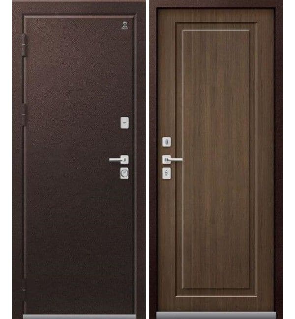 Дверь Т-4 шоколадный муар / миндаль
