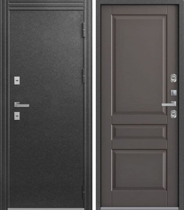 Дверь Т-2 антрацит муар / кашемир грей