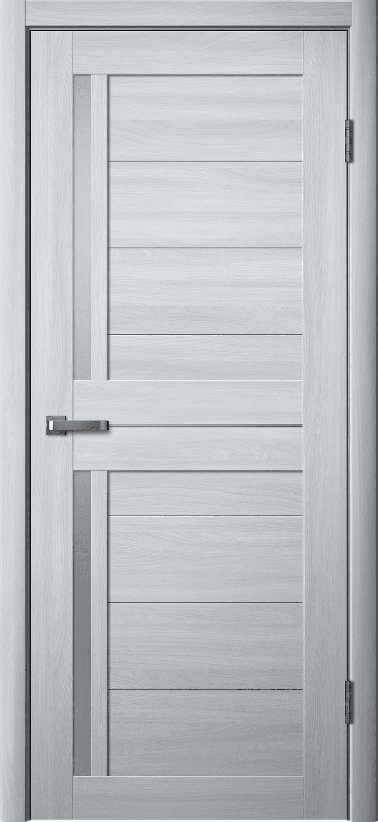 Входная дверь La Stella 202 ясень пепельный / матовое стекло