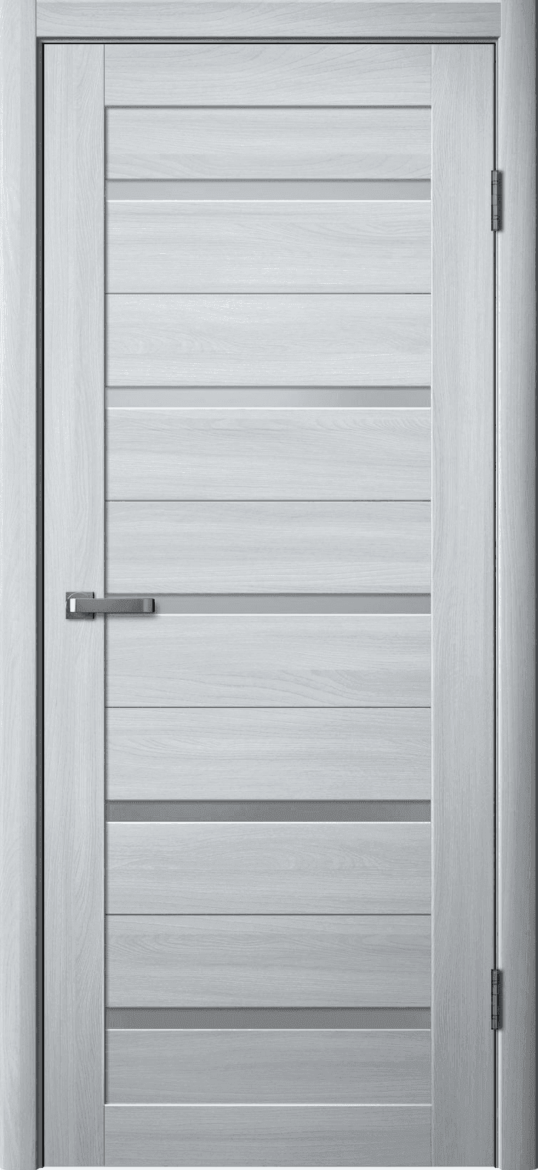 Входная дверь La Stella 206 ясень пепельный / матовое стекло